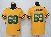 Women Nike Green Bay Packers 69 Bakhtiari Vapor Untouchable Nike Gold Inverted Limited Jersey,baseball caps,new era cap wholesale,wholesale hats